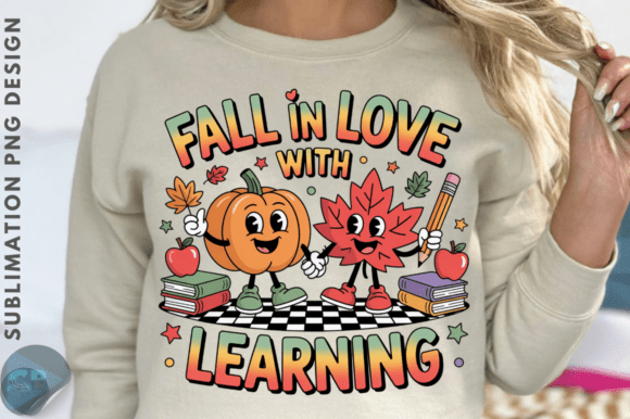 Fall in Love With Learning PNG Design