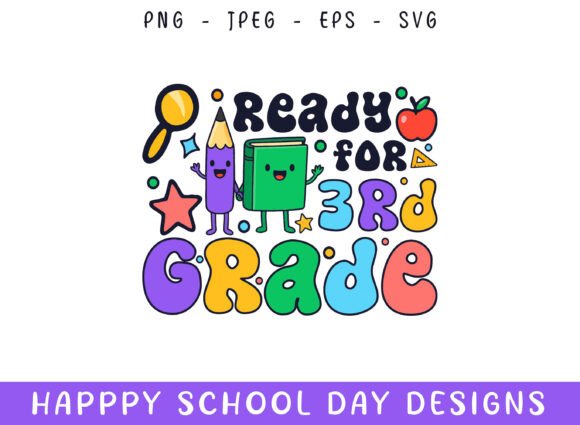 Ready Third Grade Kindergarten School Graphics and Crafts