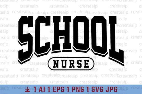 School Nurse Sublimation Design PNG