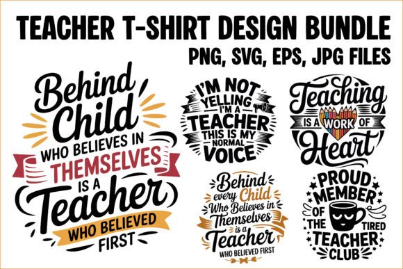 Teacher Life T-Shirt Designs for Local Branding