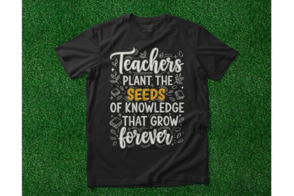 Teachers Plant Knowledge Seeds Graphics