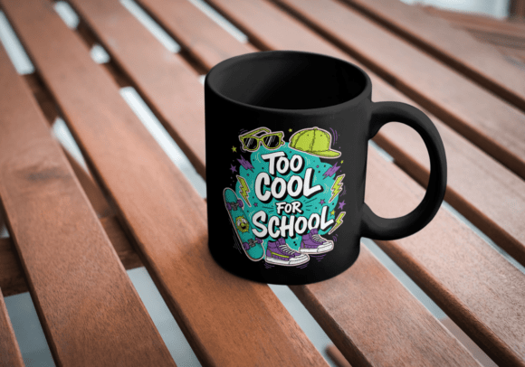 Too Cool for School on Black Graphics